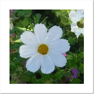 Innocence - White Summer Flower - Watercolor Floral Posters and Art